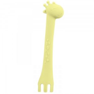 SILIKONSKA KAŠIČICA GIRAFFE YELLOW