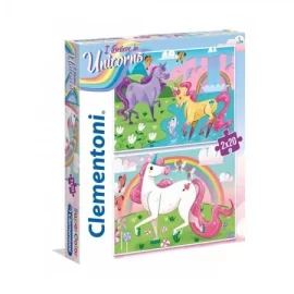PUZZLE 2X20 UNICORNS 24754 CLEMENTONI