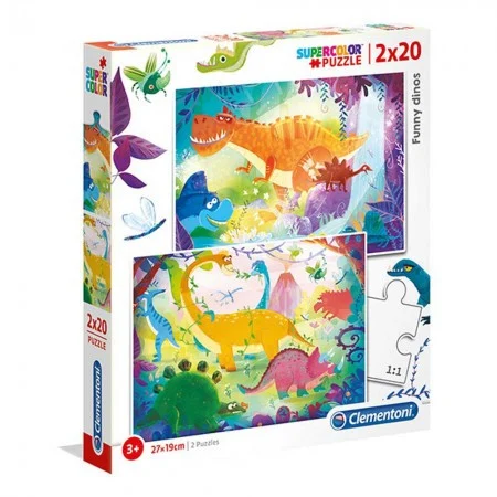 PUZZLE FUNNY DINOS 55 CLEMENTONI