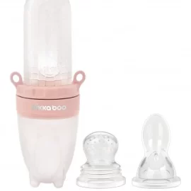 SILIKONSKA FLAŠICA ZA VOĆE 2IN1 PINK