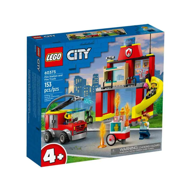 LEGO CITY FIRE STA.FIRE TRACK 60375