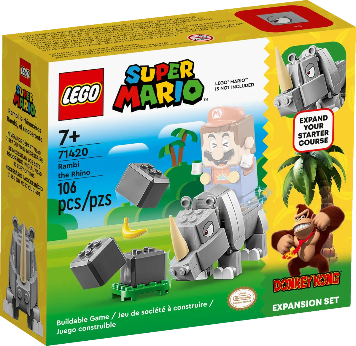 LEGO SUPER MARIO RAMBI THE RHINO 15727