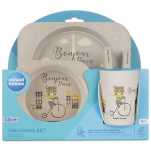SET ZA HRANJENJE  5 DELOVA BEBIES CANPOL 2587