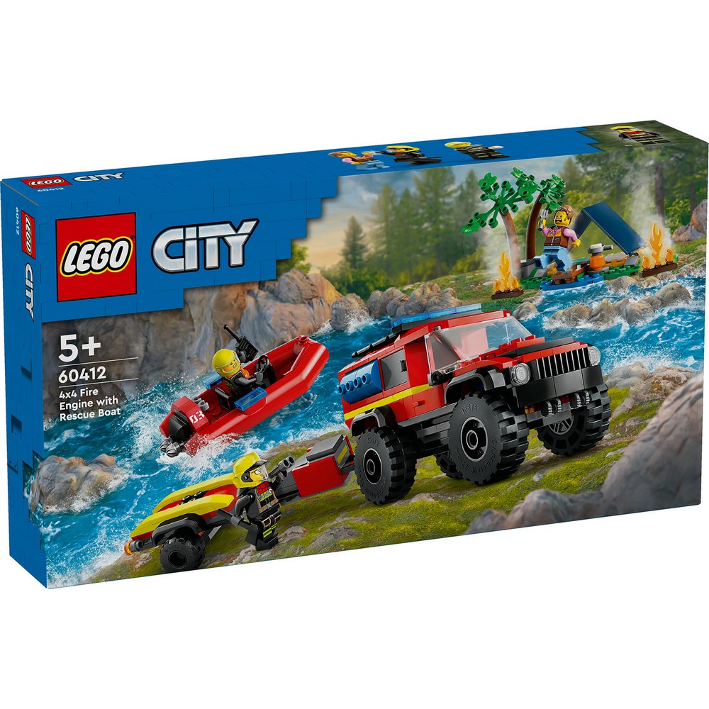 LEGO CITY FIRE TRUCK N RESCUE BOAT 60412