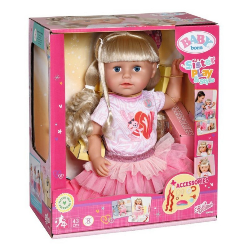 BABY BORN SESTRICA PLAY N STYLE 833018