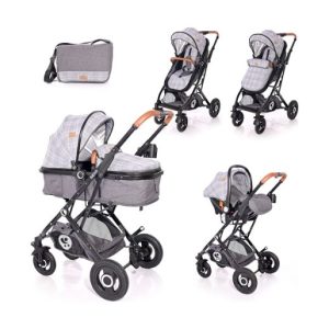 KOLICA ZA BEBE SENA SET GREY SQUARED