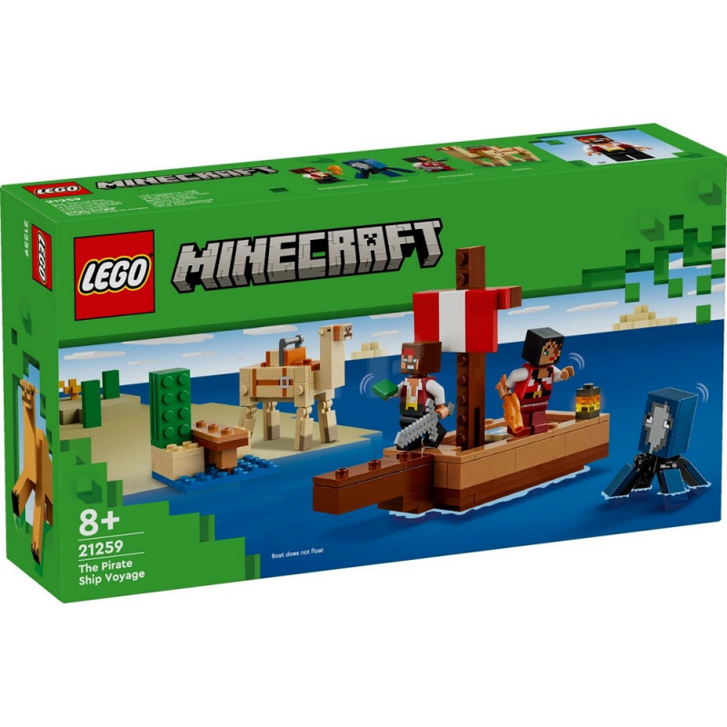 LEGO MINECRAFT THE PIRATE SHIP VOYAGE 83358