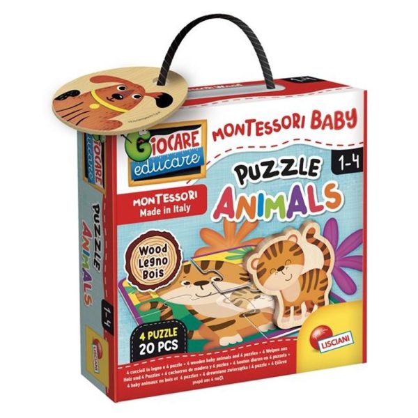 EDUKATIVNA KUTIJA 4PUZZLE ANIMALS 52184