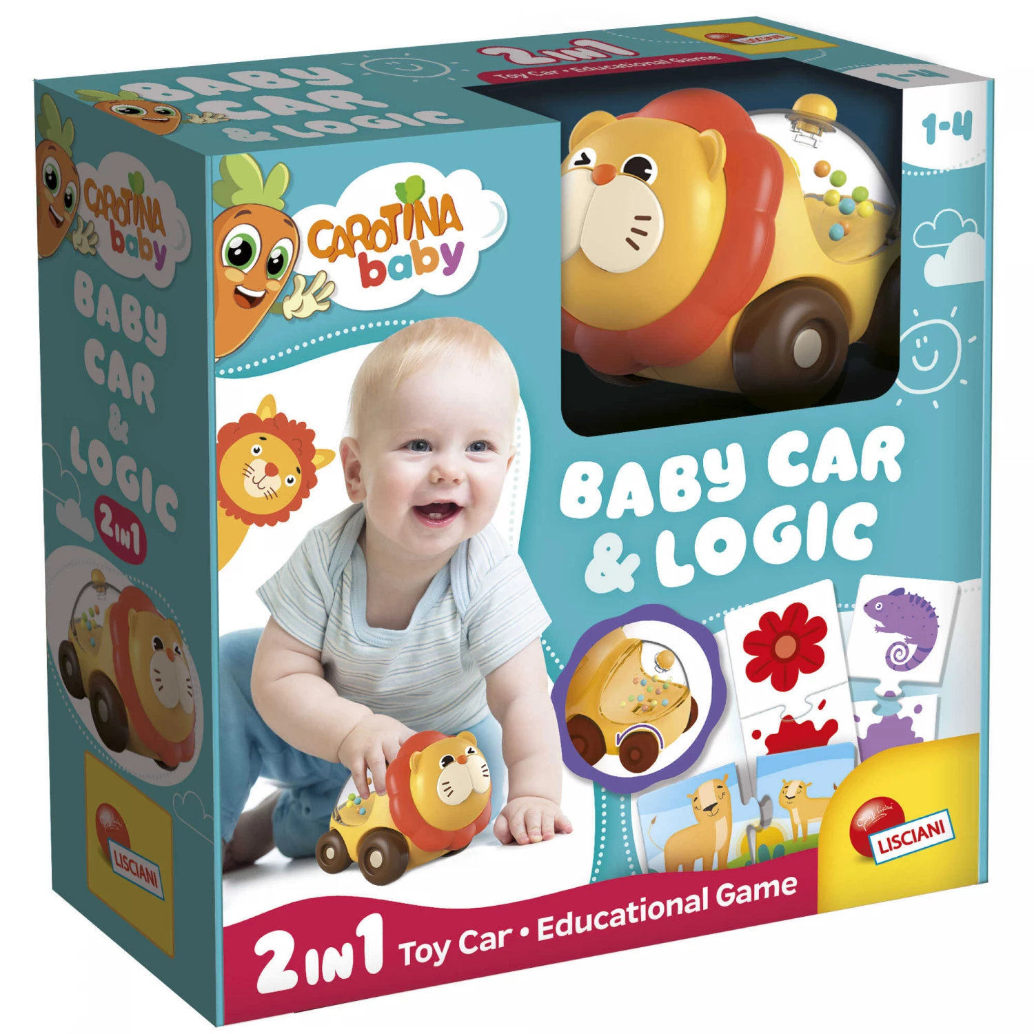 CAROTINA BABY 2U1 AUTO LAV I IGRA LOGIC  LISCIANI 55260