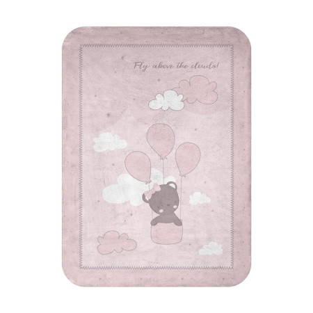 SUPERSOFT BABY ĆEBENCE 80X110 DREAM BIG PINK 22159