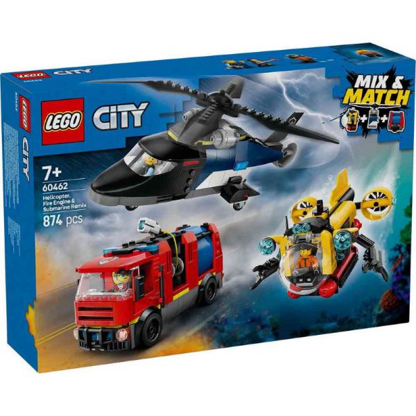 LEGO CITY HELICOPTER FIRE TRUCK 60462