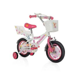 BICIKL 12" ICE-CREAM BELO ROZE SM-12102