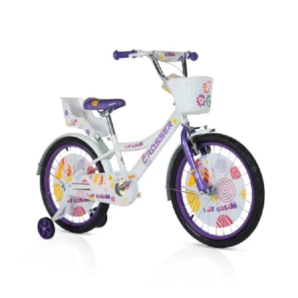 BICIKL 20″ICE CREAM BELO-LJUBIČASTA SM-20107