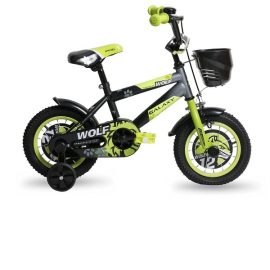 BICIKL DECIJI GALAXY WOLF 12 CRNA/SIVA/NEON ZELENA 590058