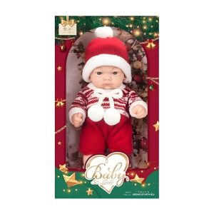 LUTKA BEBA NOVOGODISNJA ODELCE 25CM