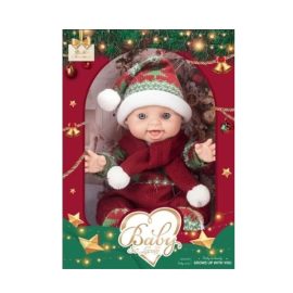 LUTKA BEBA NOVOGODIŠNJA 33CM