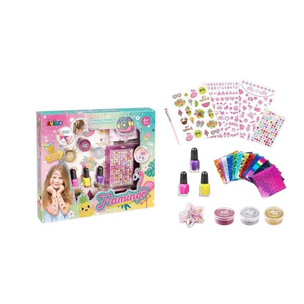 TATTOO GLITTER FLAMINGO 047125