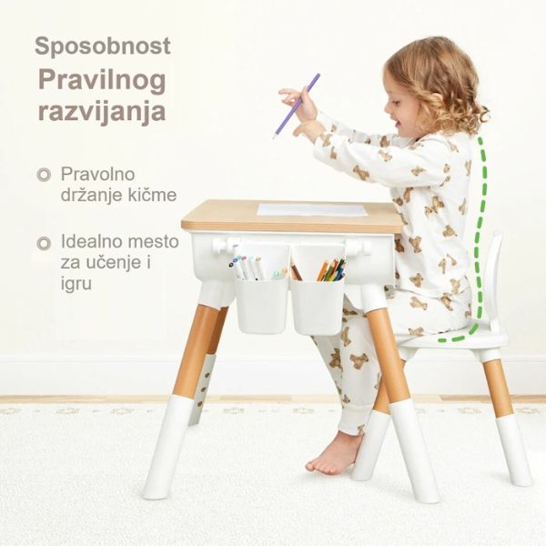 DEČIJI SET STO I STOLICA NATUR BBO 920285 - Слика 3
