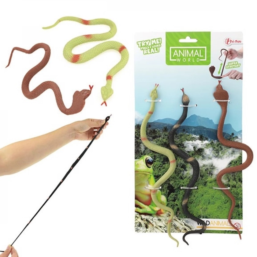 ANIMAL WORLD ZMIJE 3PCS RASTEGLJIVE 50858