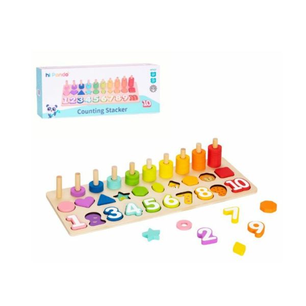 DRVENA EDUKATIVNA IGRA BROJEVI OBLICI I BOJE 107/51612