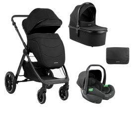 KOLICA AVA 3IN1 SET SA I-SIZE AUTOSEDIŠTEM I TVRDOM KORPOM BLACK KKB13065