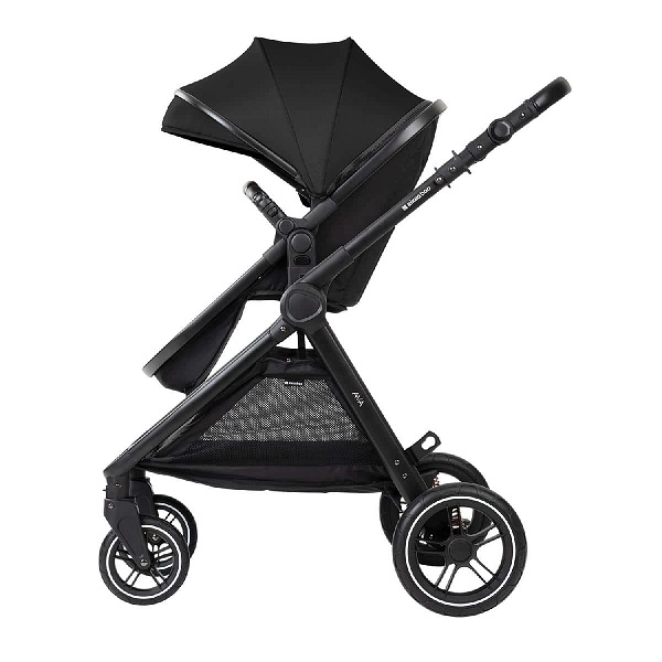 KOLICA AVA 3IN1 SET SA I-SIZE AUTOSEDIŠTEM I TVRDOM KORPOM BLACK KKB13065 - Слика 4