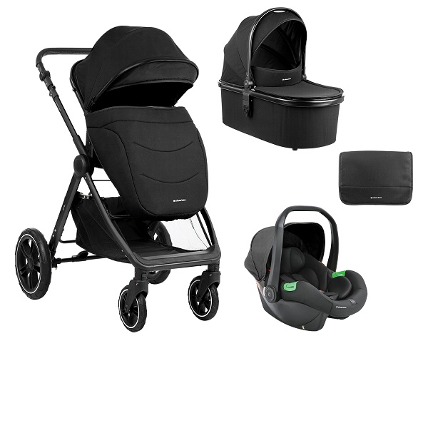 KOLICA AVA 3IN1 SET SA I-SIZE AUTOSEDIŠTEM I TVRDOM KORPOM BLACK KKB13065