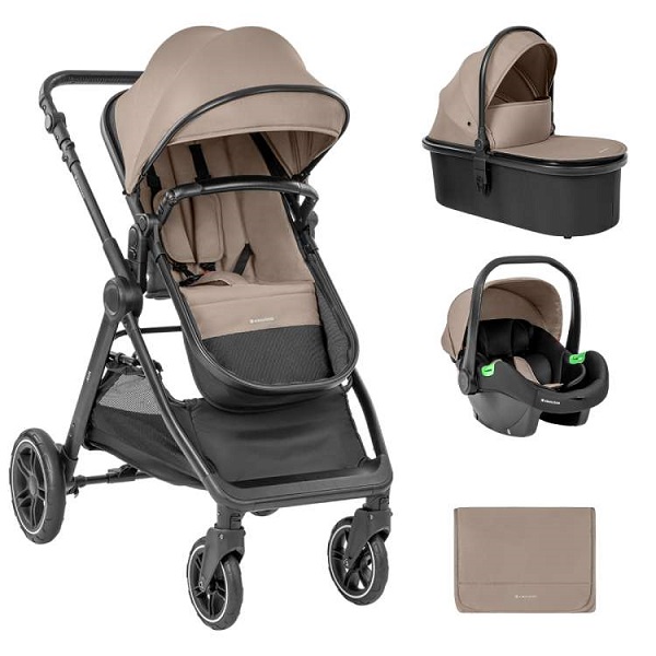 KOLICA AVA 3IN1 SET SA I-SIZE AUTOSEDIŠTEM I TVRDOM KORPOM BEIGE KKB13064