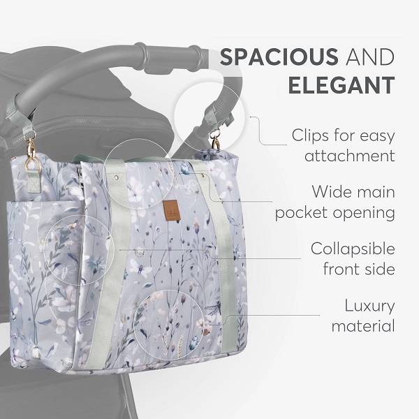 TORBA ZA MAME FLORENCE DREAMY FIELDS GREY KKB22100 - Слика 7