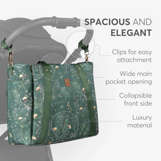 TORBA ZA MAME FLORENCE SECRET GARDEN GREEN KKB22102 - Слика 4