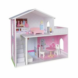 DRVENA KUĆICA ZA LUTKE 6 DELOVA 71483