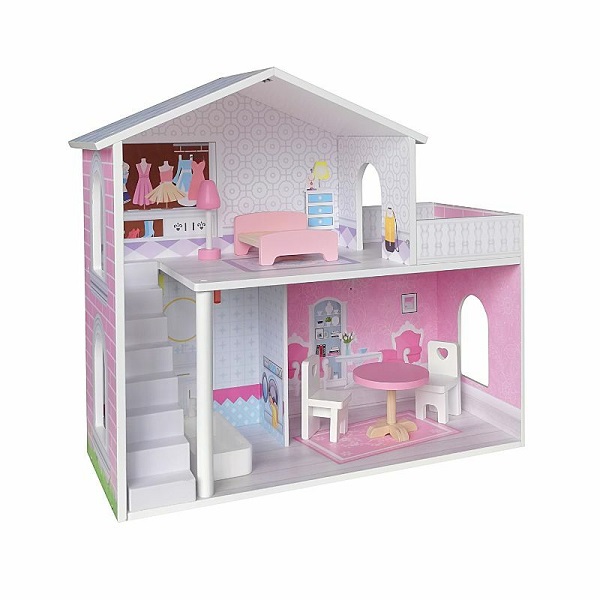 DRVENA KUĆICA ZA LUTKE 6 DELOVA 71483