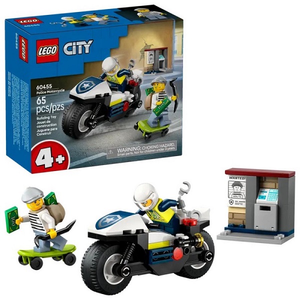 LEGO CITY POLICE MOTORCICLE CHASE LE60455 - Слика 2