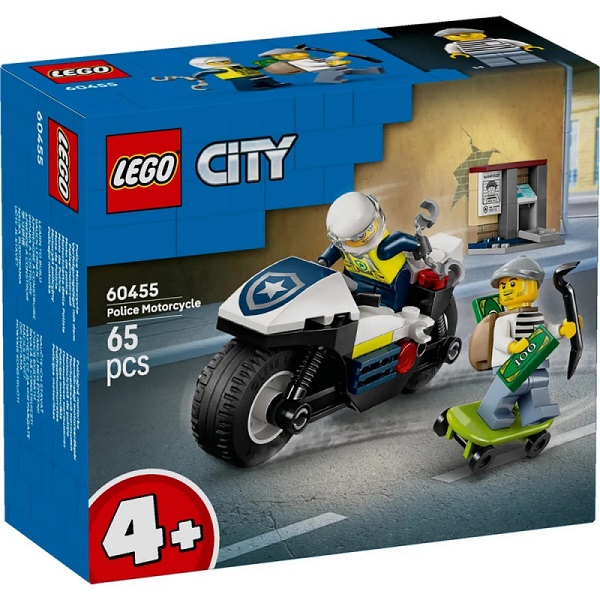 LEGO CITY POLICE MOTORCICLE CHASE LE60455