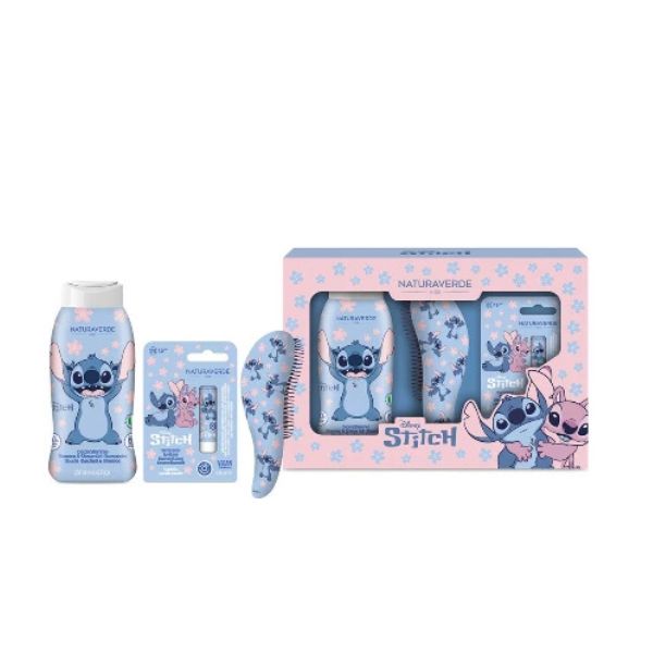 STITCH SET – SAMPON/GEL ZA TUS 250 ML.+BALZAM ZA USNE+CETKA ZA KOSU 1961